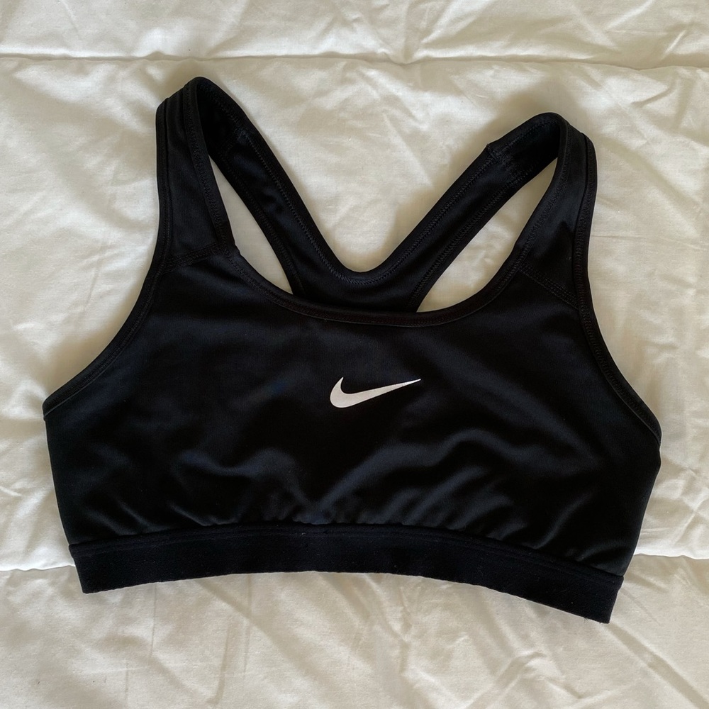 Dri-Fit Black Nike Sports Bra Swoosh medium